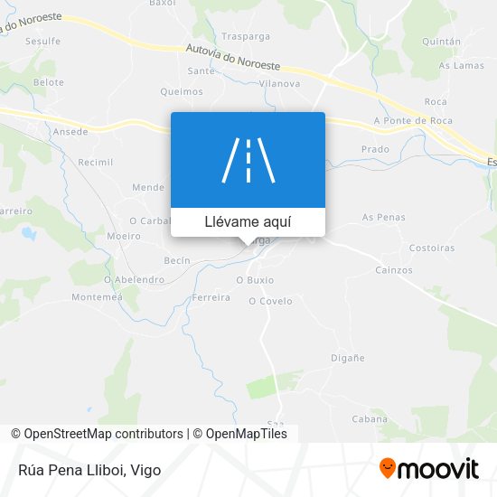 Mapa Rúa Pena Lliboi