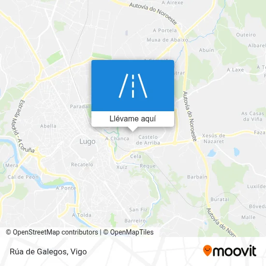 Mapa Rúa de Galegos