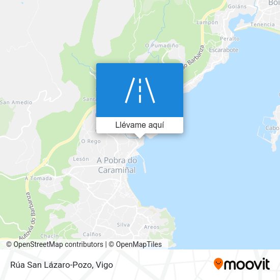 Mapa Rúa San Lázaro-Pozo