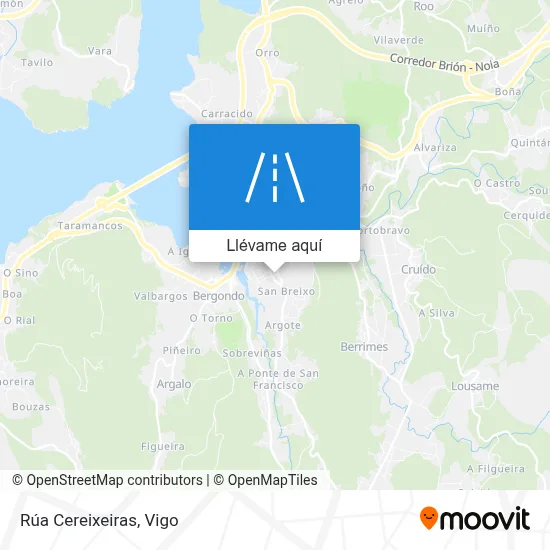 Mapa Rúa Cereixeiras