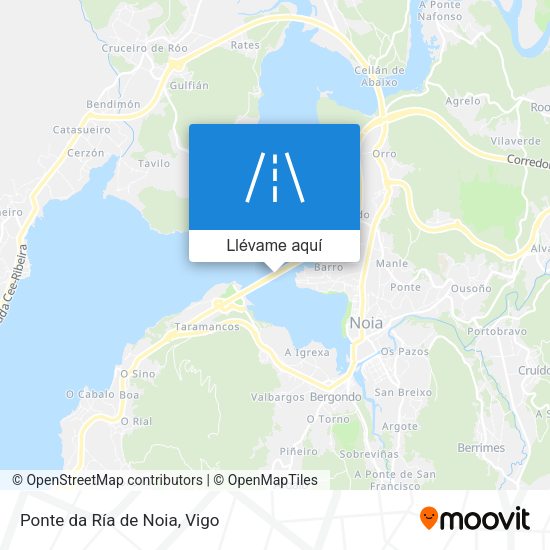 Mapa Ponte da Ría de Noia