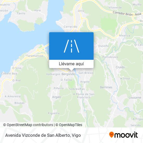 Mapa Avenida Vizconde de San Alberto
