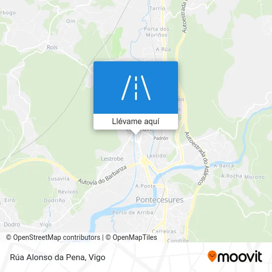 Mapa Rúa Alonso da Pena