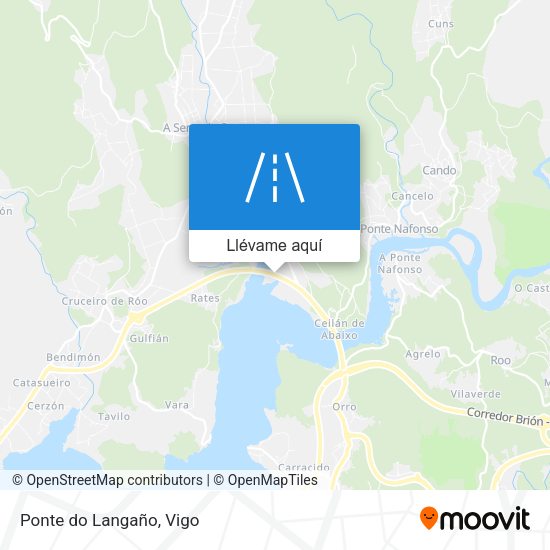 Mapa Ponte do Langaño