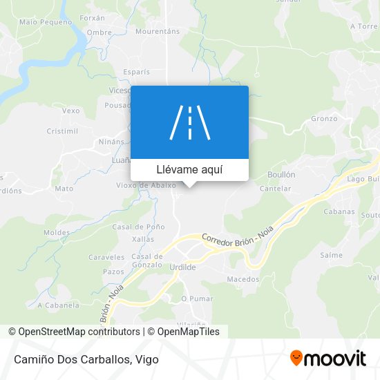 Mapa Camiño Dos Carballos