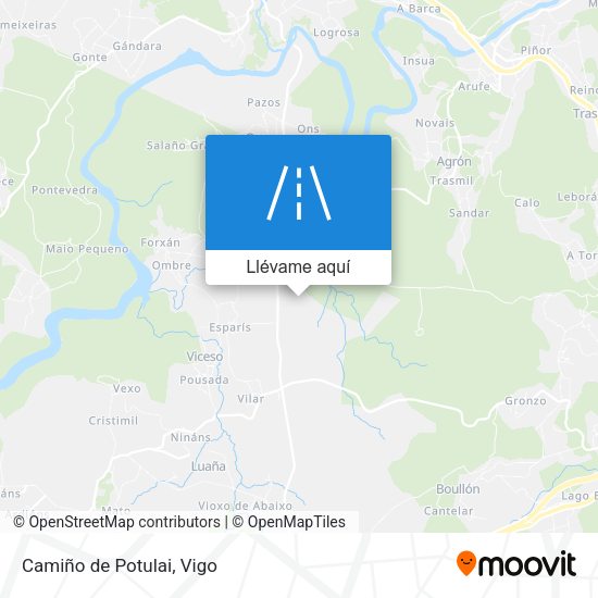 Mapa Camiño de Potulai