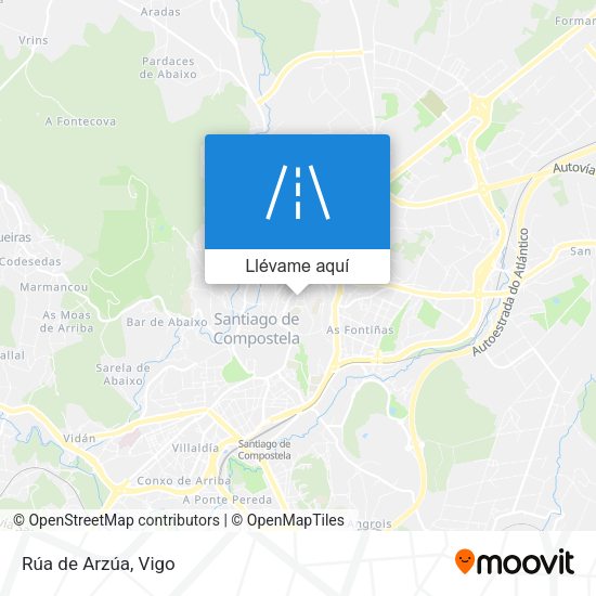 Mapa Rúa de Arzúa