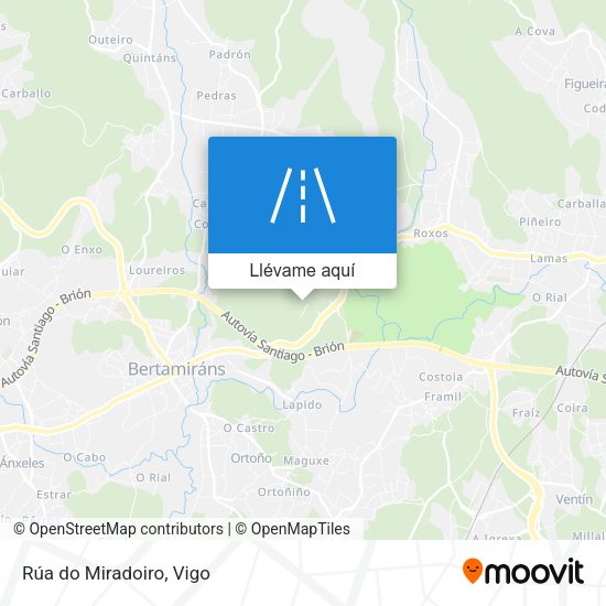 Mapa Rúa do Miradoiro