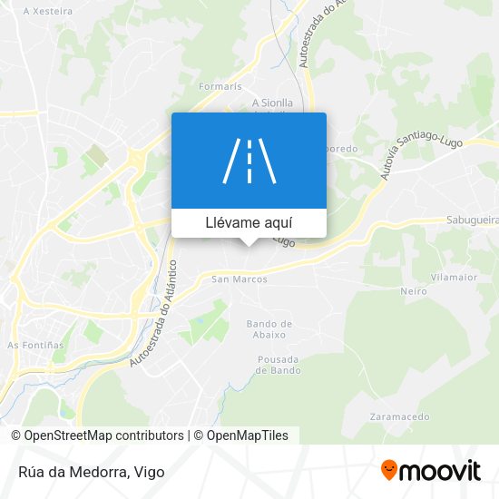 Mapa Rúa da Medorra