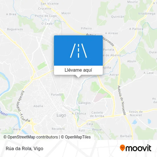 Mapa Rúa da Rola