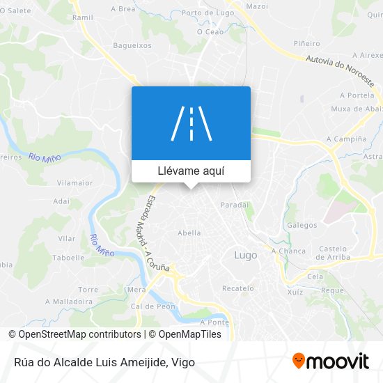Mapa Rúa do Alcalde Luis Ameijide