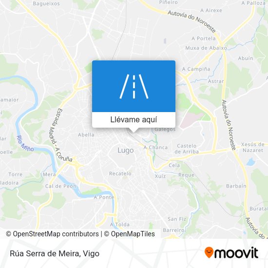 Mapa Rúa Serra de Meira