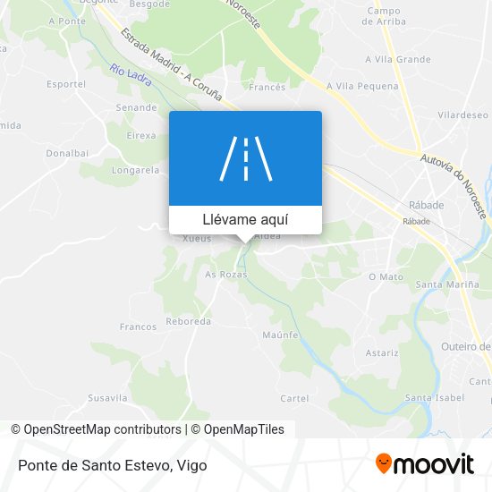 Mapa Ponte de Santo Estevo