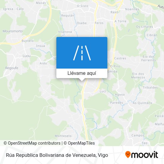 Mapa Rúa Republica Bolivariana de Venezuela