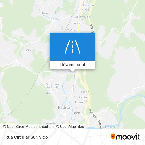 Mapa Rúa Circular Sur