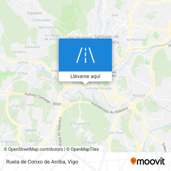 Mapa Ruela de Conxo de Arriba
