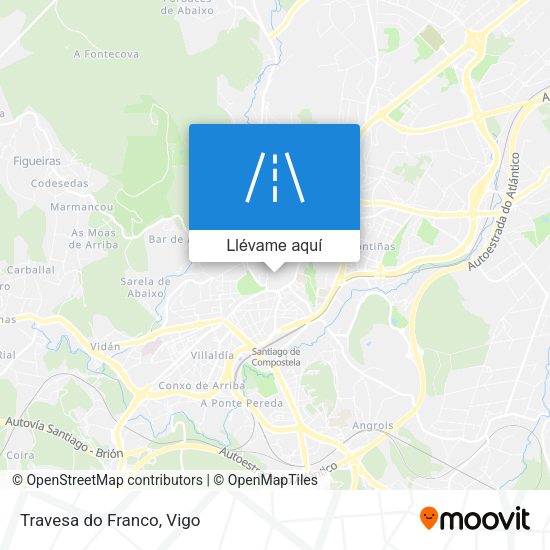 Mapa Travesa do Franco
