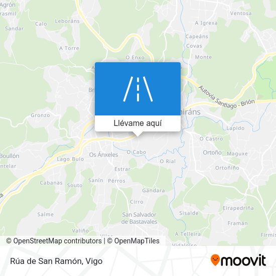 Mapa Rúa de San Ramón