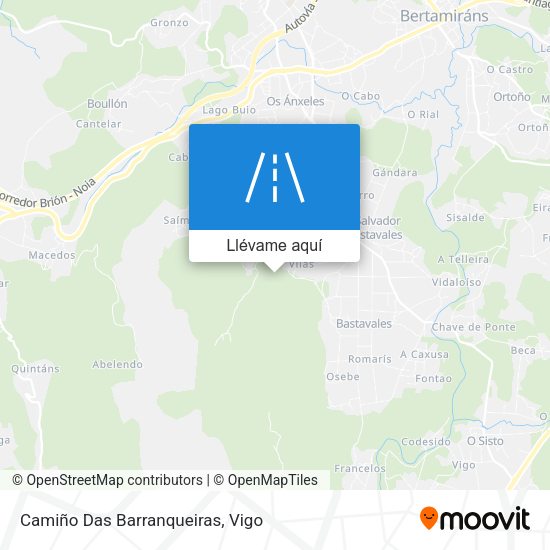Mapa Camiño Das Barranqueiras