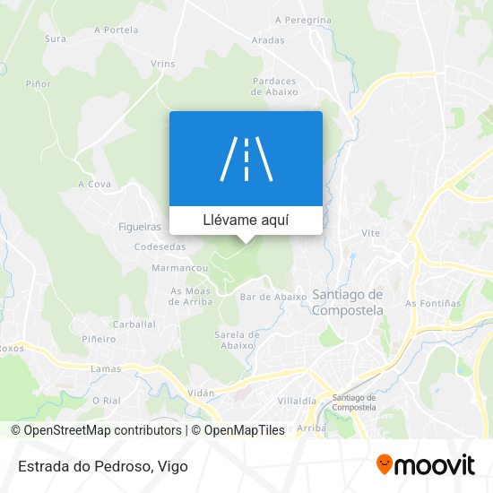 Mapa Estrada do Pedroso