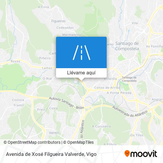 Mapa Avenida de Xosé Filgueira Valverde