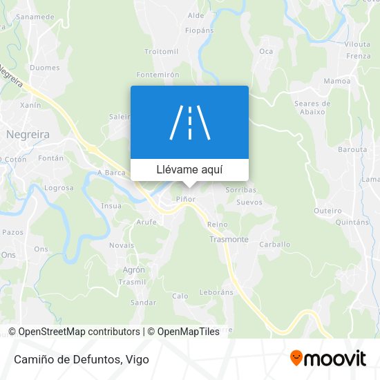 Mapa Camiño de Defuntos