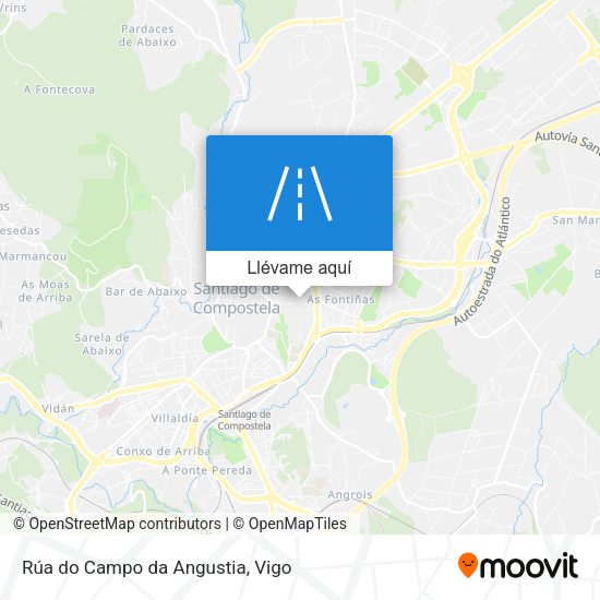 Mapa Rúa do Campo da Angustia