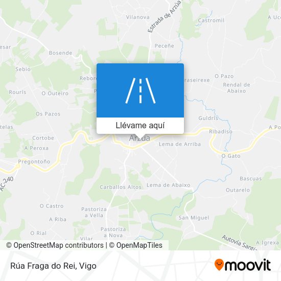 Mapa Rúa Fraga do Rei