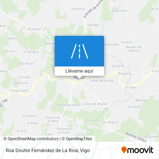 Mapa Rúa Doutor Fernández de La Riva