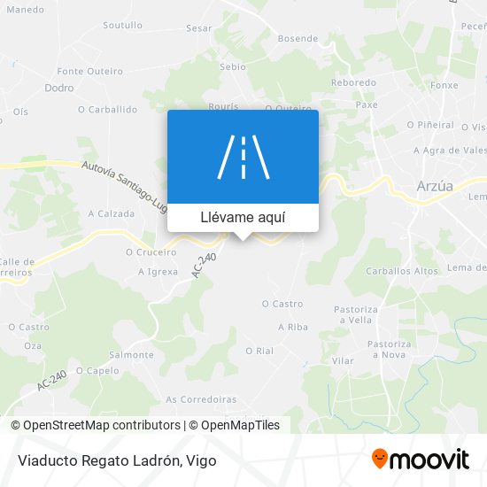 Mapa Viaducto Regato Ladrón