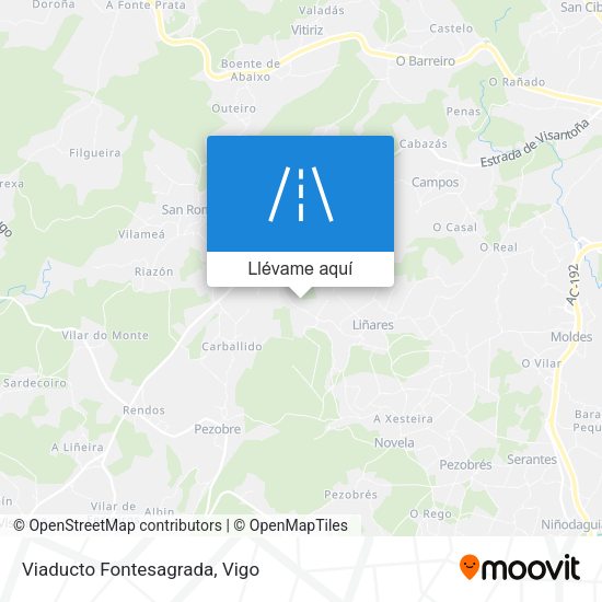 Mapa Viaducto Fontesagrada