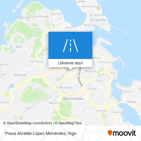 Mapa Praza Alcalde López Menéndez