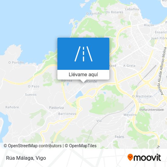 Mapa Rúa Málaga