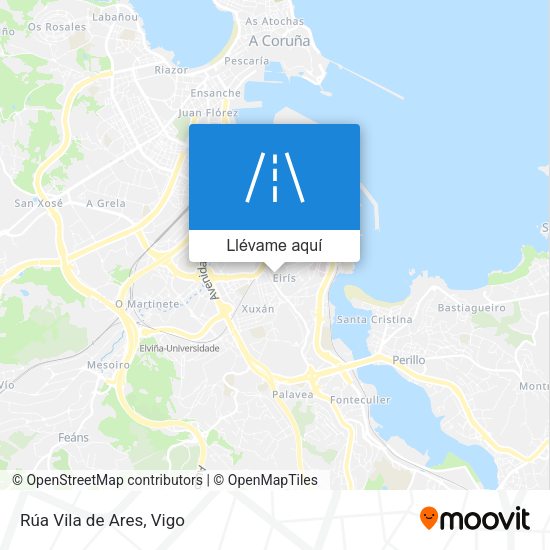 Mapa Rúa Vila de Ares