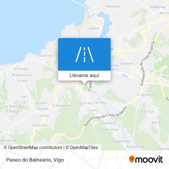 Mapa Paseo do Balneario
