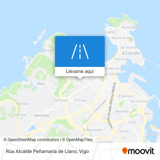 Mapa Rúa Alcalde Peñamaría de Llano
