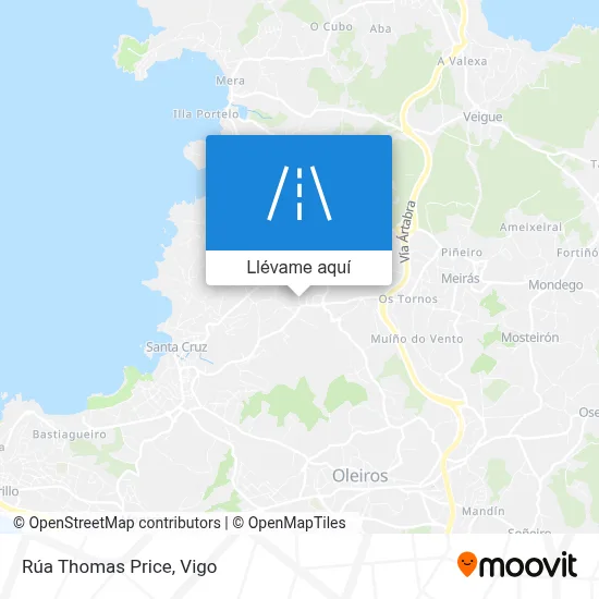 Mapa Rúa Thomas Price
