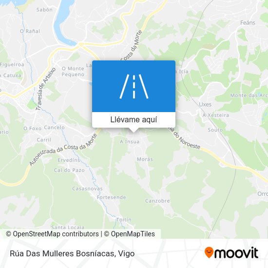 Mapa Rúa Das Mulleres Bosníacas