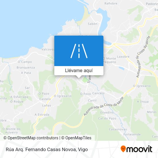 Mapa Rúa Arq. Fernando Casas Novoa