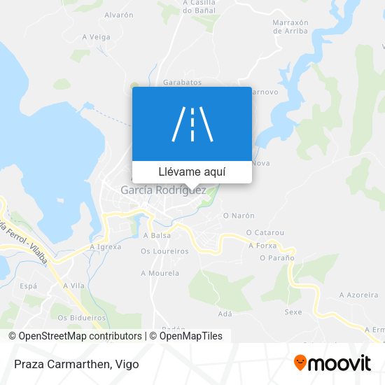 Mapa Praza Carmarthen