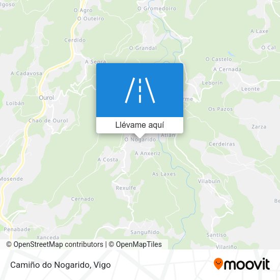 Mapa Camiño do Nogarido