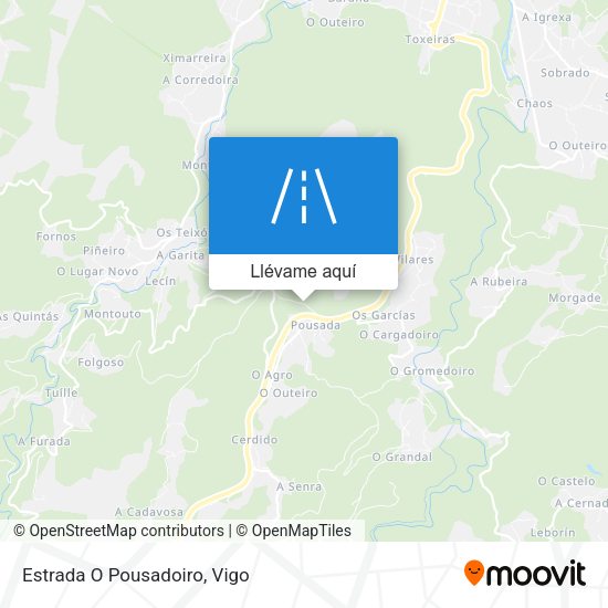 Mapa Estrada O Pousadoiro