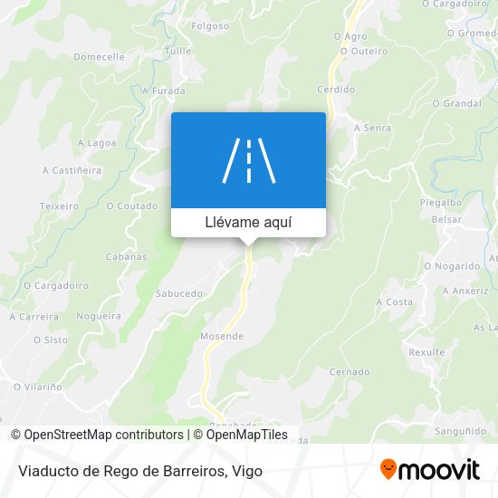 Mapa Viaducto de Rego de Barreiros