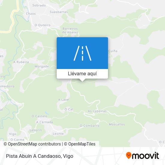Mapa Pista Abuín A Candaoso