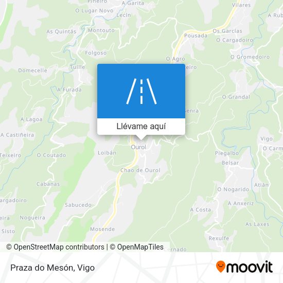 Mapa Praza do Mesón