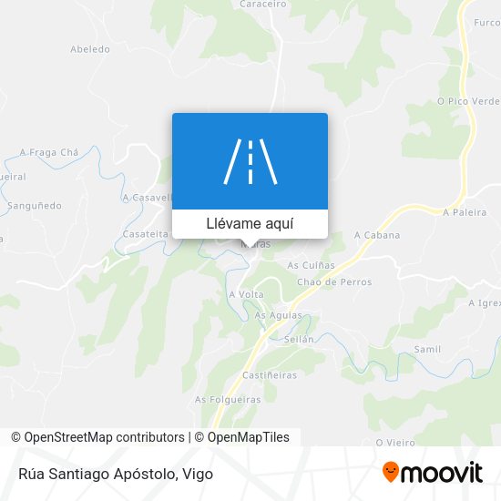 Mapa Rúa Santiago Apóstolo