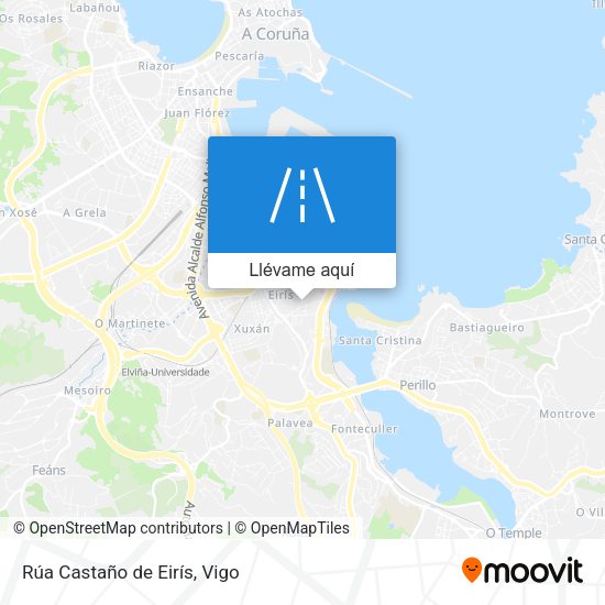 Mapa Rúa Castaño de Eirís