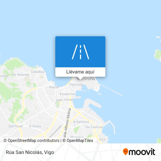 Mapa Rúa San Nicolás