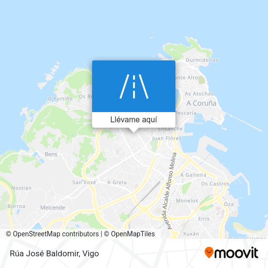 Mapa Rúa José Baldomir
