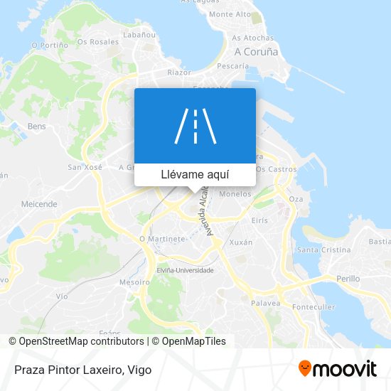 Mapa Praza Pintor Laxeiro